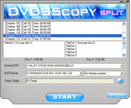 Dvd95Copy Split screenshot